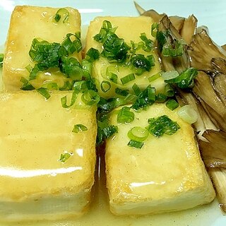 豆腐と舞茸のダシダあんかけ